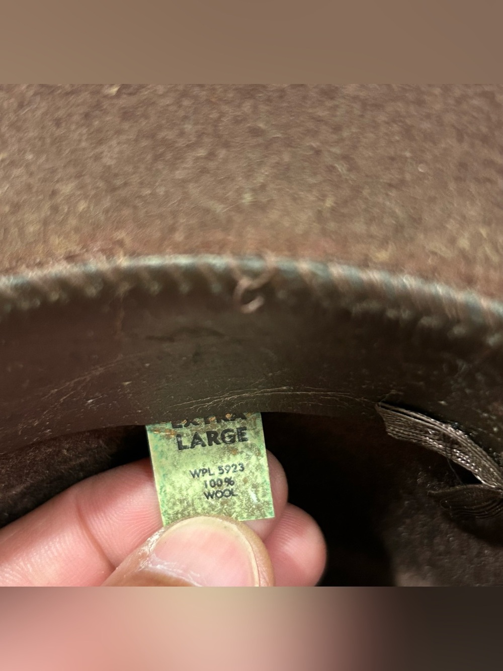 VTG 1984 Lucas Film Indiana Jones Authentic Hat John B Stetson XL 100% Wool USA - Picture 12 of 12